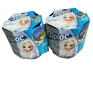 Ziploc Twist N Loc Frozen Food Storage Containers 3 Small Round 2 Sets NEW